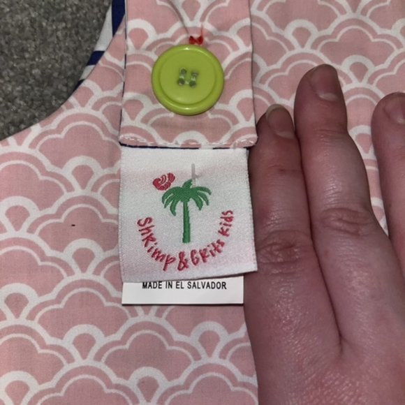 EUC Shrimp & Grits Kids Reversible Easter Anchor Dress  4th July - size 5 - Picture 8 of 9